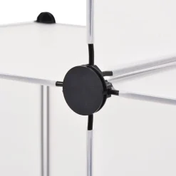 vidaXL Estantería de cubos con 6 compartimentos Blanco Hot