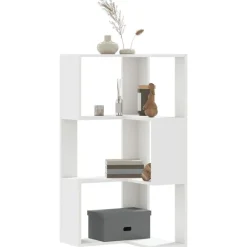 vidaXL Estanterías-Estantería de esquina 3 niveles madera 50x50x102 cm