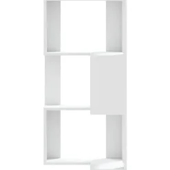 vidaXL Estanterías-Estantería de esquina 3 niveles madera 50x50x102 cm