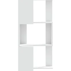 vidaXL Estanterías-Estantería de esquina 3 niveles madera 50x50x102 cm