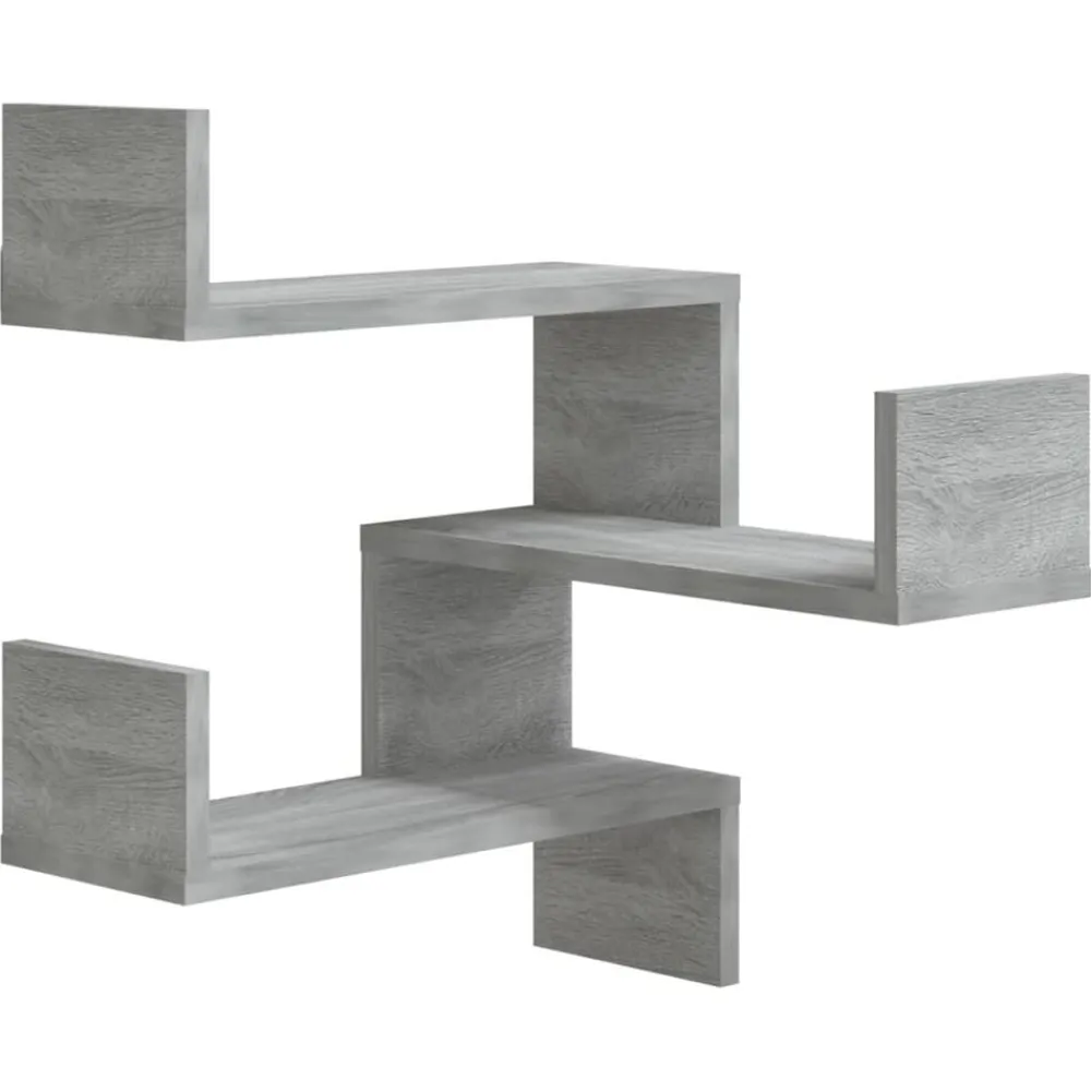 vidaXL Estanterías-Estantería de esquina de pared 40x40x50 cm