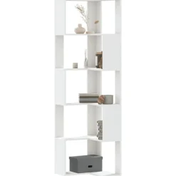 vidaXL Estanterías-Estantería de esquina 5 niveles madera 50x50x179 cm