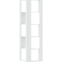 vidaXL Estanterías-Estantería de esquina 5 niveles madera 50x50x179 cm