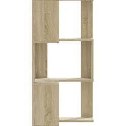 vidaXL Estanterías-Estantería de esquina 3 niveles madera 50x50x102cm