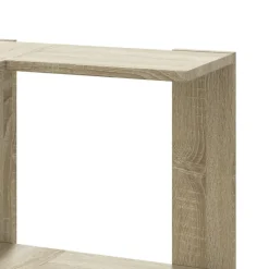 vidaXL Estanterías-Estantería de esquina 3 niveles madera 50x50x102cm