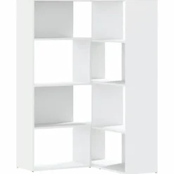 vidaXL Estantería de esquina 4 niveles madera 85x85x140 cm Blanco Hot