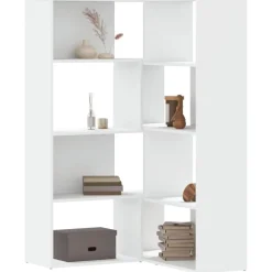 vidaXL Estantería de esquina 4 niveles madera 85x85x140 cm Blanco Hot
