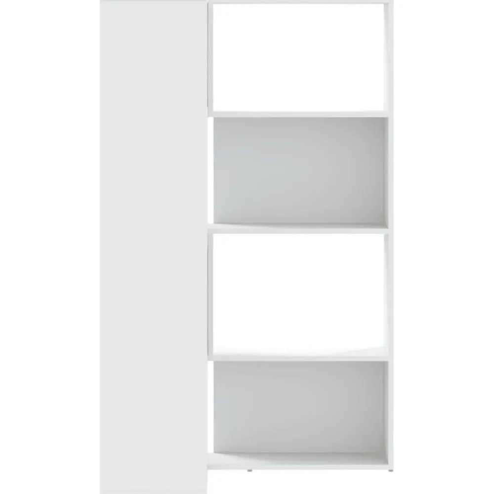 vidaXL Estantería de esquina 4 niveles madera 85x85x140 cm Blanco Hot