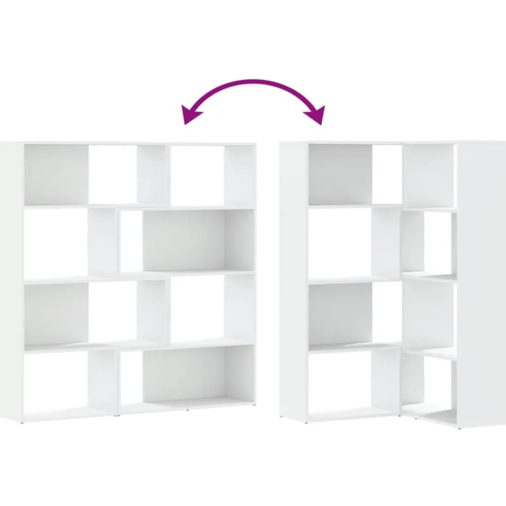 vidaXL Estantería de esquina 4 niveles madera 85x85x140 cm Blanco Hot