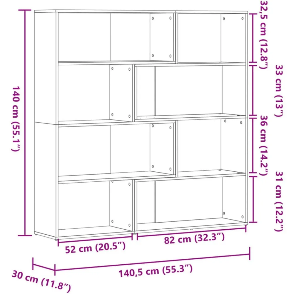 vidaXL Estantería de esquina 4 niveles madera 85x85x140 cm Blanco Hot