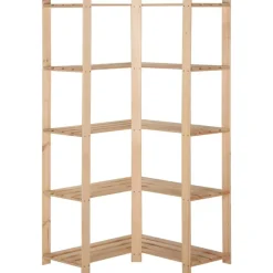 vidaXL Estantería de esquina 5 niveles pino macizo 82,5x82,5x170 cm Best
