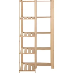 vidaXL Estantería de esquina 5 niveles pino macizo 82,5x82,5x170 cm Best