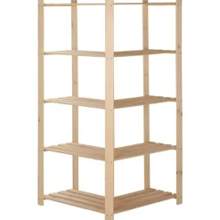 vidaXL Estantería de esquina 5 niveles pino macizo 82,5x82,5x170 cm Best