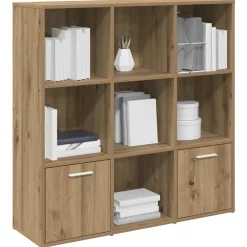vidaXL Estanterías-Estantería de madera de ingeniería 98x29x97,5 cm