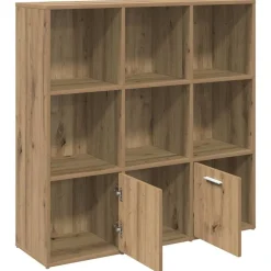 vidaXL Estanterías-Estantería de madera de ingeniería 98x29x97,5 cm