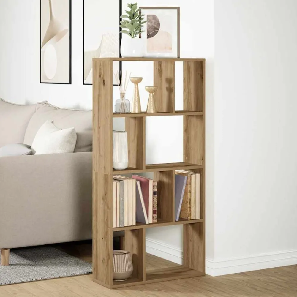 vidaXL Estantería de madera de ingeniería roble artisian 60x20x120,5 cm Roble artisan