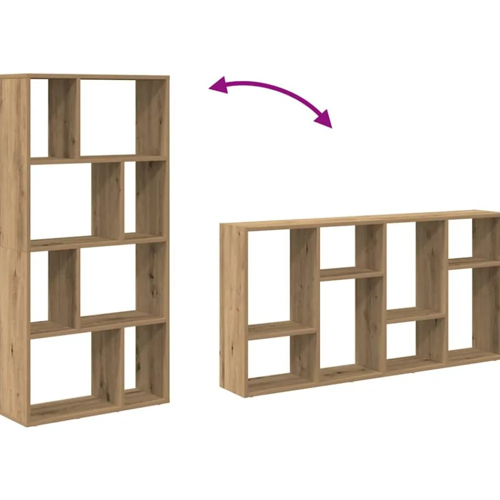 vidaXL Estantería de madera de ingeniería roble artisian 60x20x120,5 cm Roble artisan
