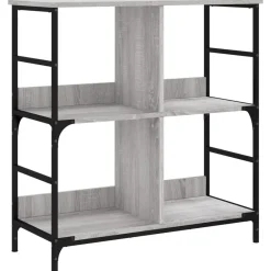 vidaXL Estantería de madera de ingeniería 78,5x33x82 cm Gris sonoma Discount