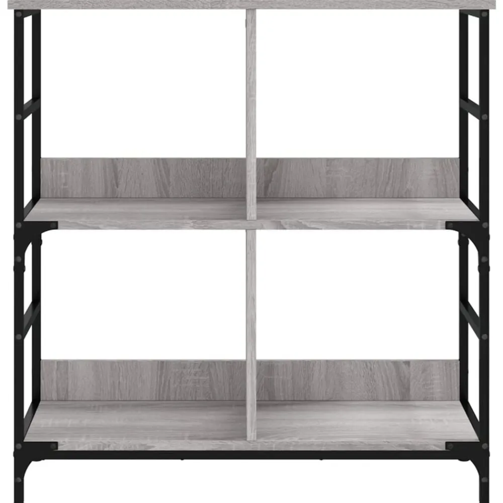 vidaXL Estantería de madera de ingeniería 78,5x33x82 cm Gris sonoma Discount