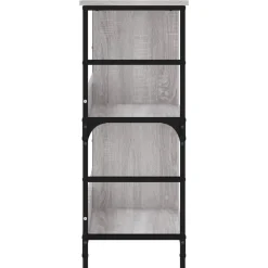 vidaXL Estantería de madera de ingeniería 78,5x33x82 cm Gris sonoma Discount