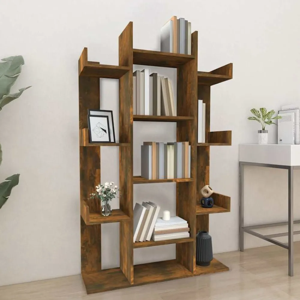vidaXL Estanterías-Estantería de madera contrachapada 86x25,5x140 cm