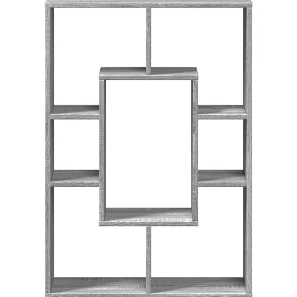 vidaXL Estantería de madera de ingeniería 63x20x90 cm Gris sonoma Discount