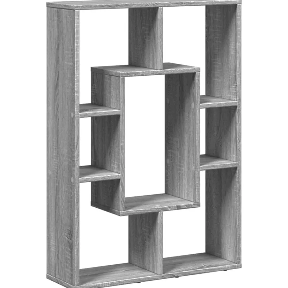 vidaXL Estantería de madera de ingeniería 63x20x90 cm Gris sonoma Discount