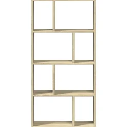 vidaXL Estantería de madera de ingeniería 60x20x120,5 cm Roble Sonoma