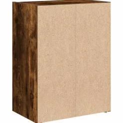 vidaXL Estantería de madera de ingeniería 40x24x52 cm Roble ahumado Clearance