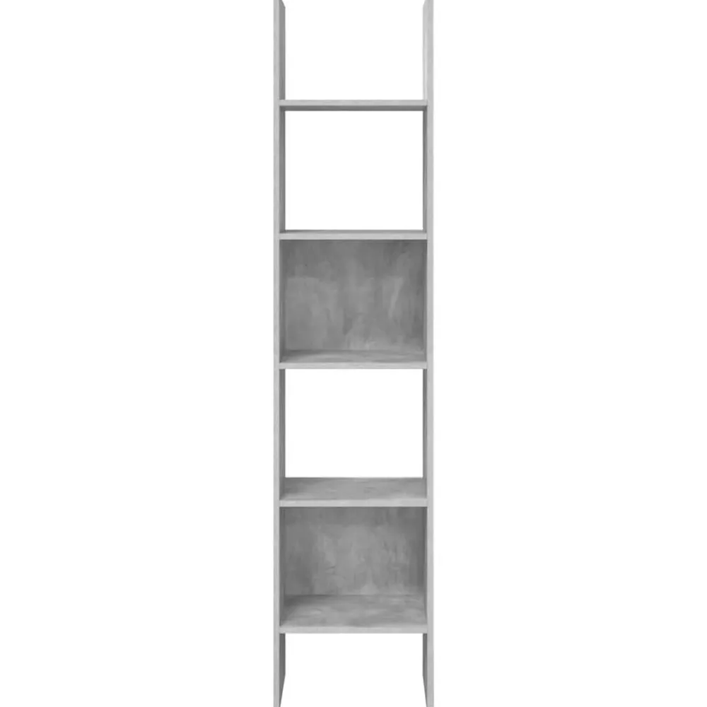 vidaXL Estanterías-Estantería de madera contrachapada gris hormigón 40x35x180 cm