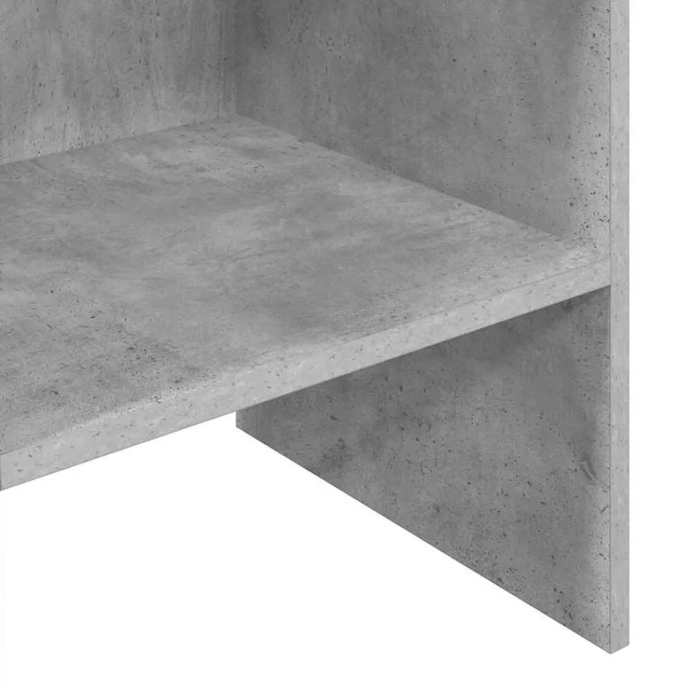 vidaXL Estanterías-Estantería de madera contrachapada gris hormigón 40x35x180 cm
