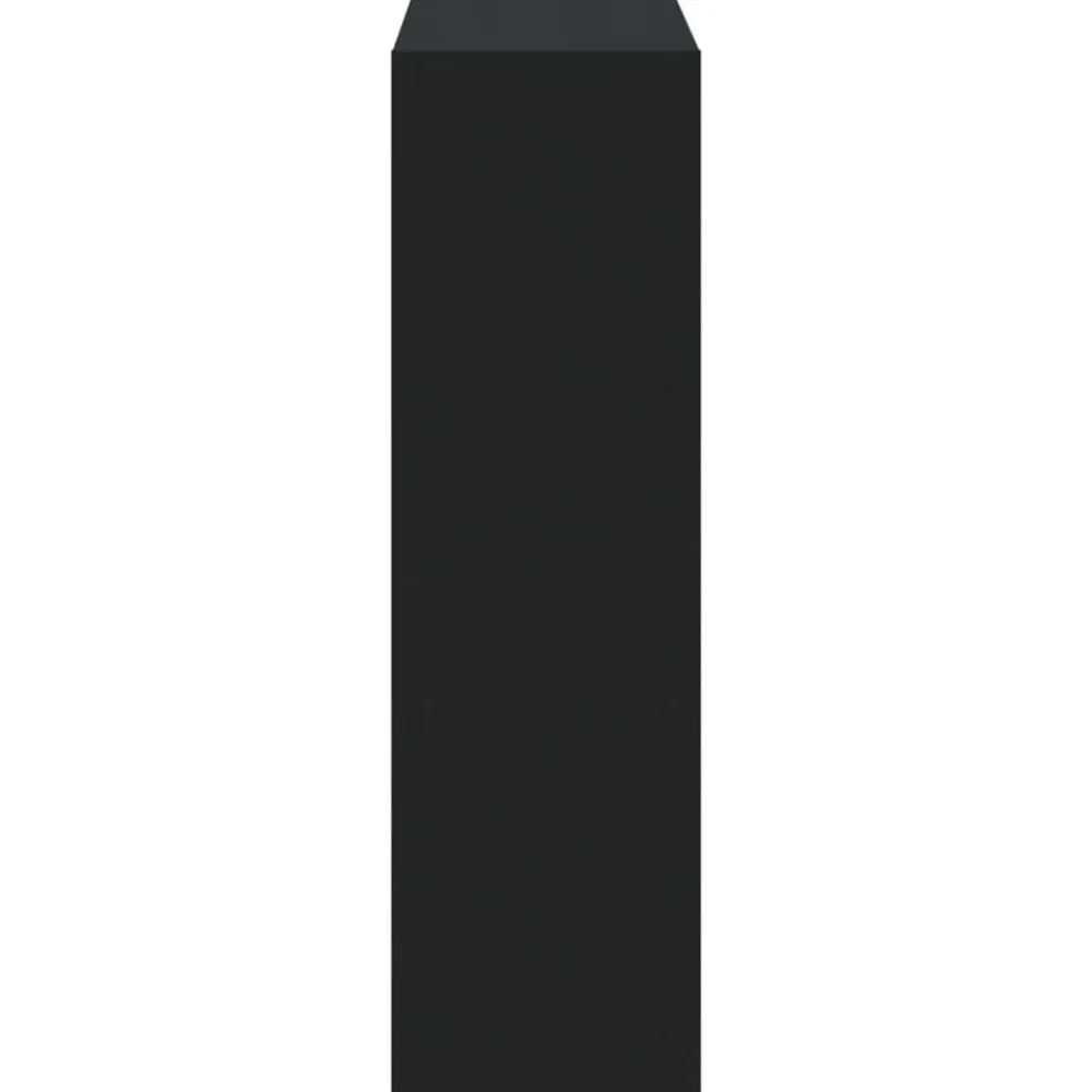 vidaXL Estanterías-Estantería de madera de ingeniería negra 102x32x108 cm