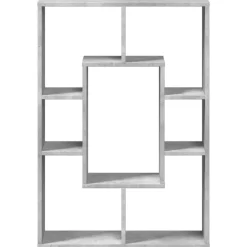 vidaXL Estanterías-Estantería de madera de ingeniería gris hormigón 63x20x90 cm