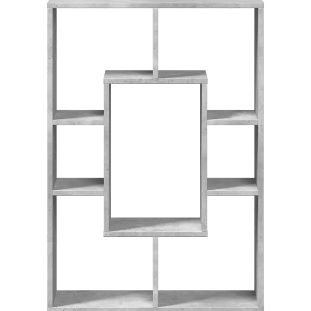 vidaXL Estanterías-Estantería de madera de ingeniería gris hormigón 63x20x90 cm