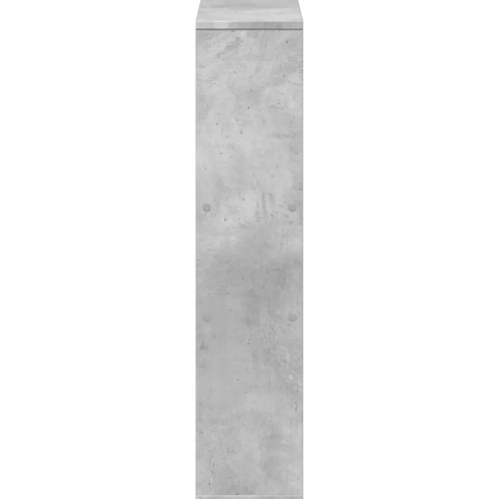 vidaXL Estanterías-Estantería de madera de ingeniería gris hormigón 63x20x90 cm