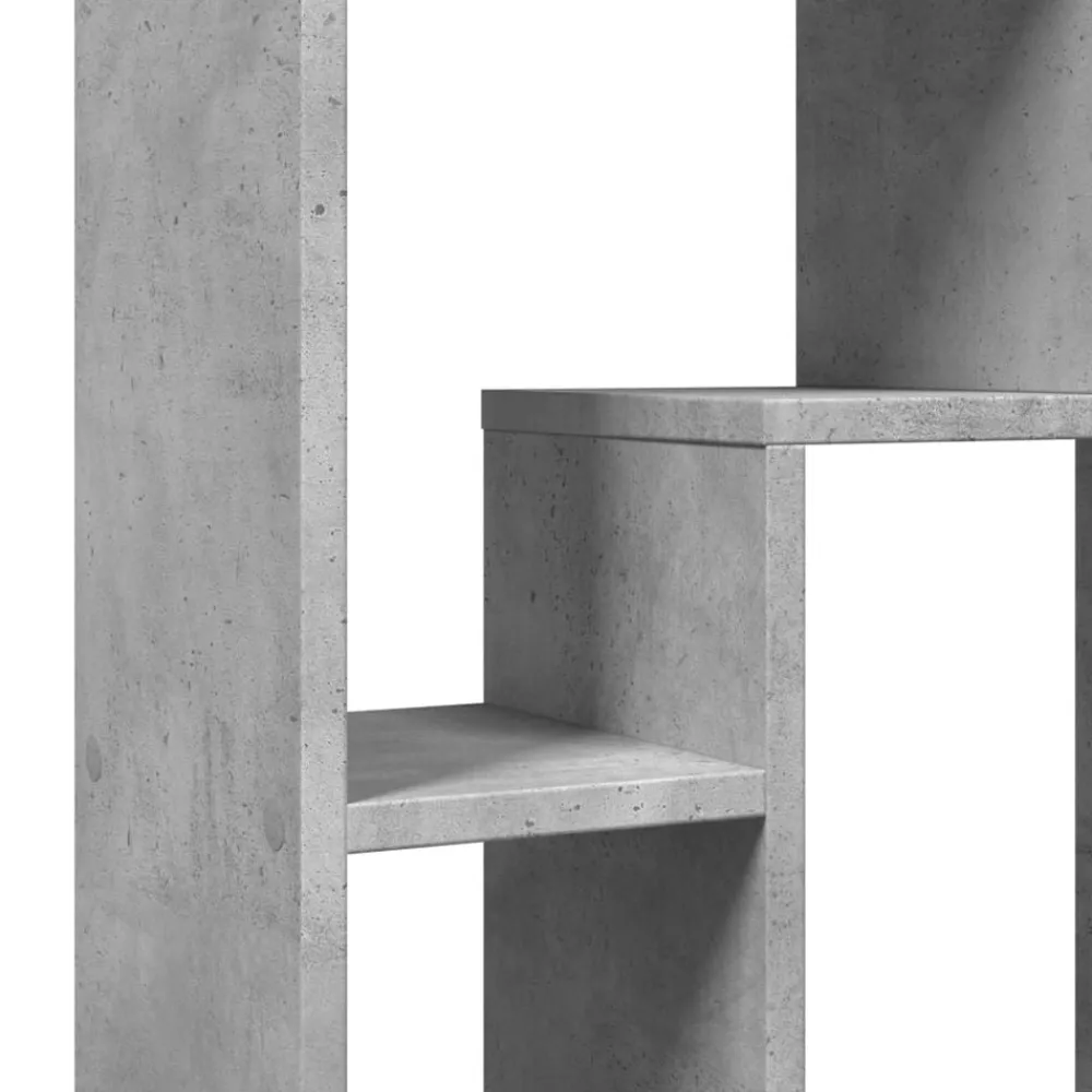 vidaXL Estanterías-Estantería de madera de ingeniería gris hormigón 63x20x90 cm