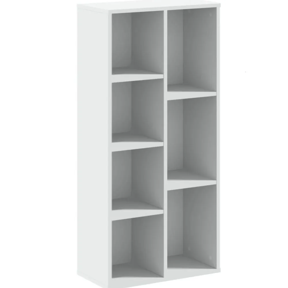 vidaXL Estantería de madera de ingeniería blanca 50x25x105 cm Blanco Best