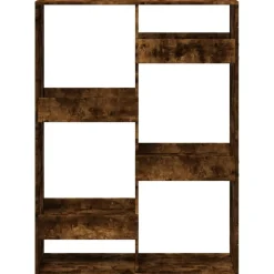 vidaXL Estantería de madera de ingeniería 100x33x135 cm Roble ahumado Hot