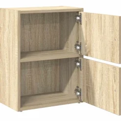 vidaXL Estantería de madera de ingeniería 40x24x52 cm Roble Sonoma