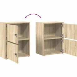 vidaXL Estantería de madera de ingeniería 40x24x52 cm Roble Sonoma