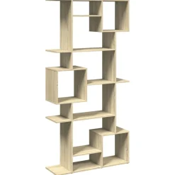 vidaXL Estanterías-Estantería de madera de ingeniería 92x29x188 cm