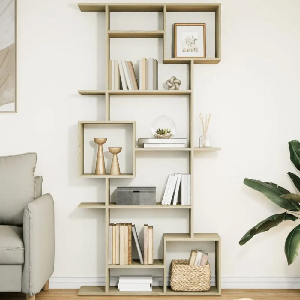 vidaXL Estanterías-Estantería de madera de ingeniería 92x29x188 cm