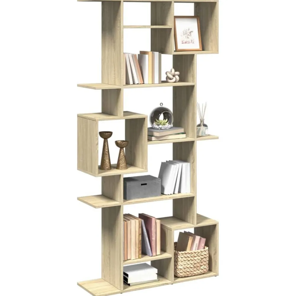 vidaXL Estanterías-Estantería de madera de ingeniería 92x29x188 cm