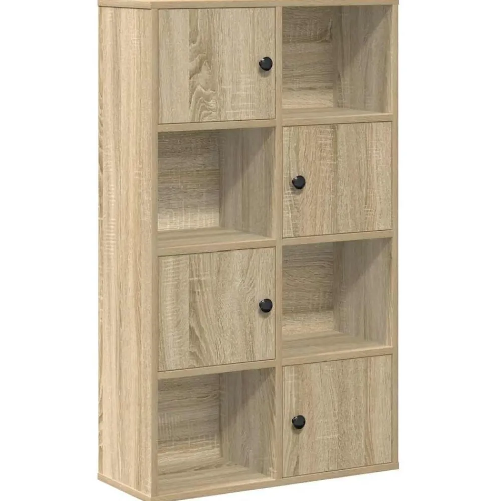 vidaXL Estantería de madera de ingeniería 60x24x101,5 cm Roble Sonoma