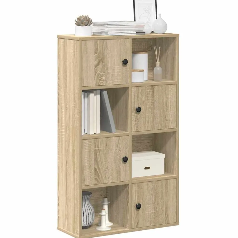 vidaXL Estantería de madera de ingeniería 60x24x101,5 cm Roble Sonoma