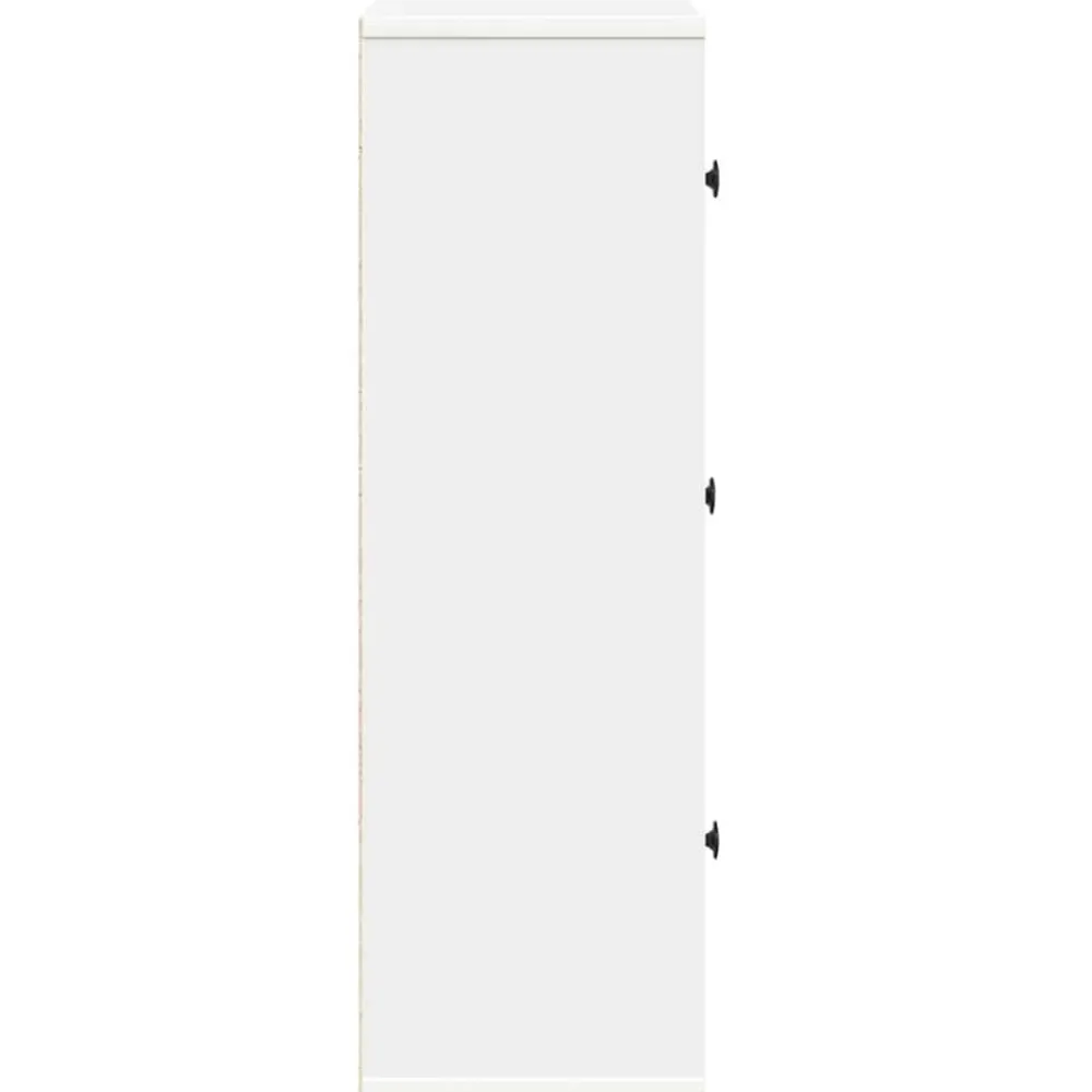 vidaXL Estanterías-Estantería de madera de ingeniería blanca 60x24x76,5 cm