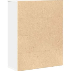 vidaXL Estanterías-Estantería de madera de ingeniería blanca 60x24x76,5 cm