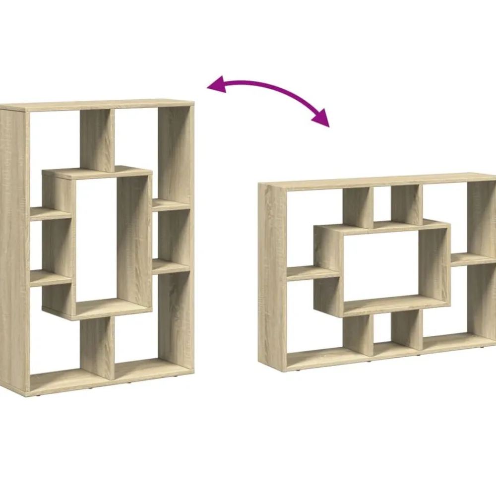 vidaXL Estanterías-Estantería de madera de ingeniería 63x20x90 cm