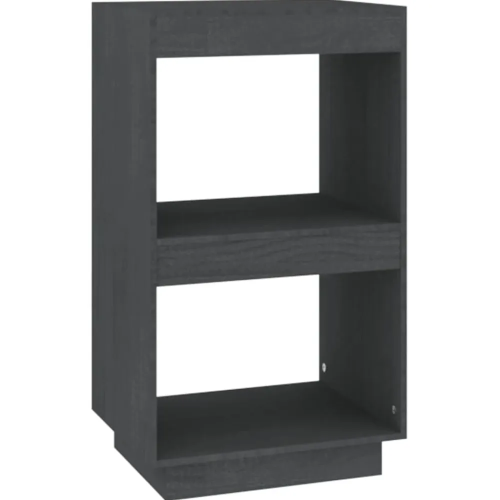 vidaXL Estantería de madera maciza de pino 40x35x71 cm Gris Best
