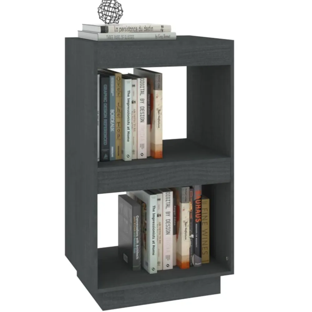 vidaXL Estantería de madera maciza de pino 40x35x71 cm Gris Best